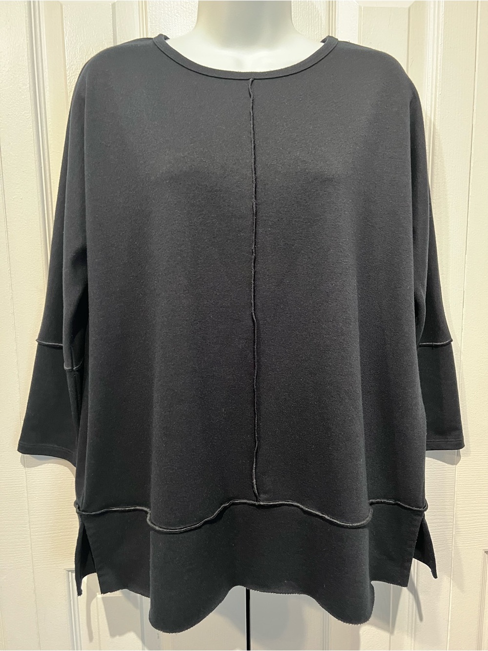 SPANX Perfect Length Black Oversized Tunic Top Size S